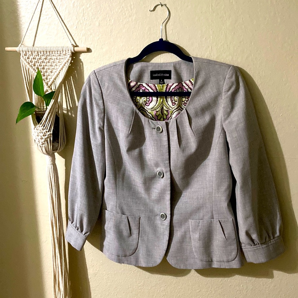 Isabel & Nina jacket, Grey, size 8